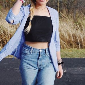 blue and white flannel